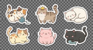 Cat sticker.50pcs