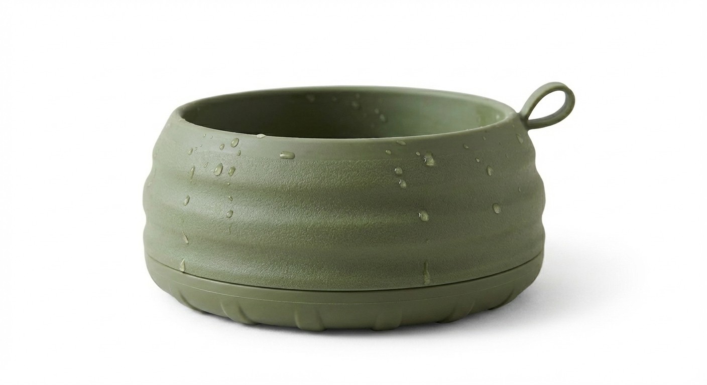 Dog Bowl.olive green