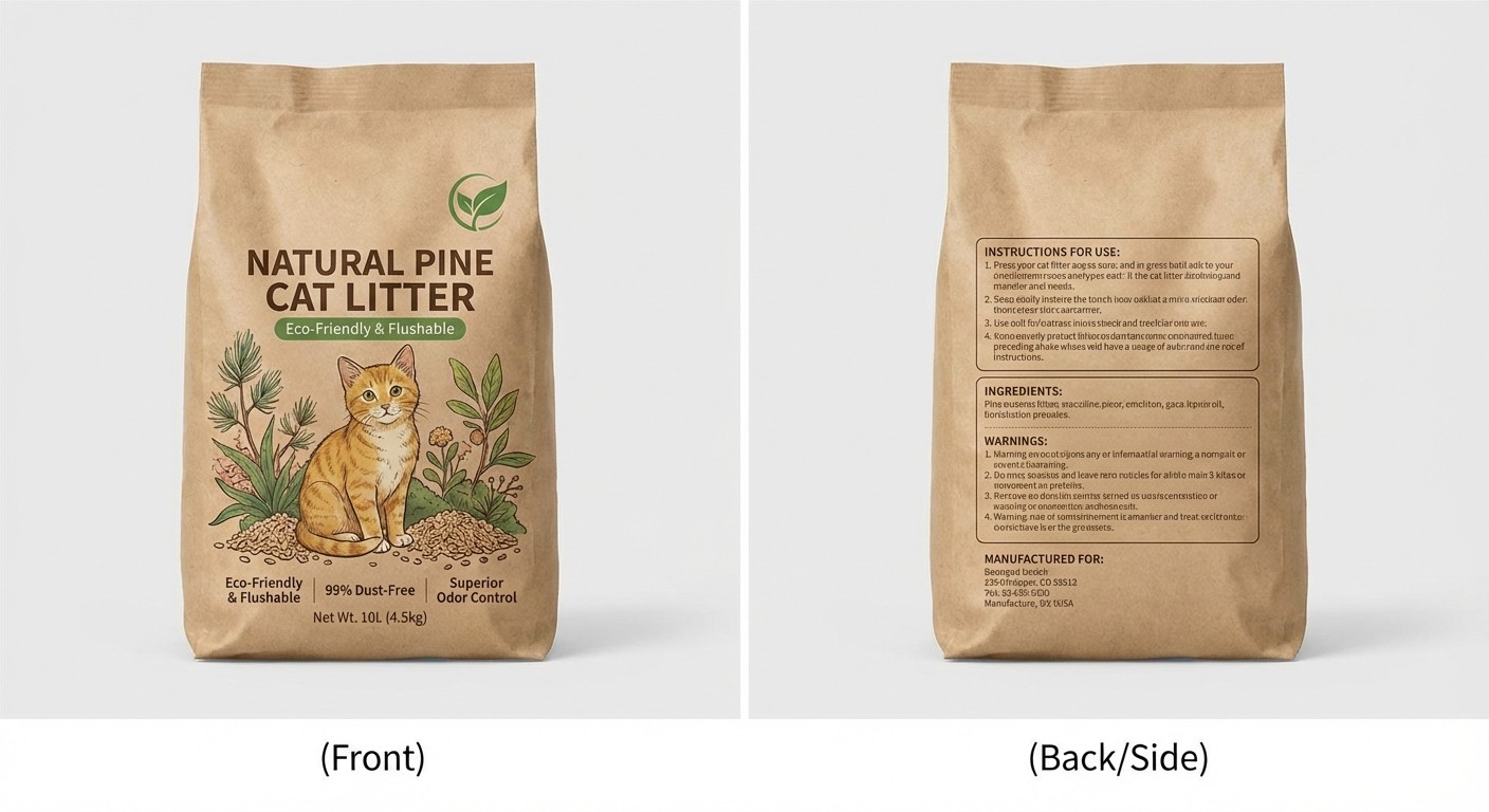 Natural Pine Cat Litter.4.5kg